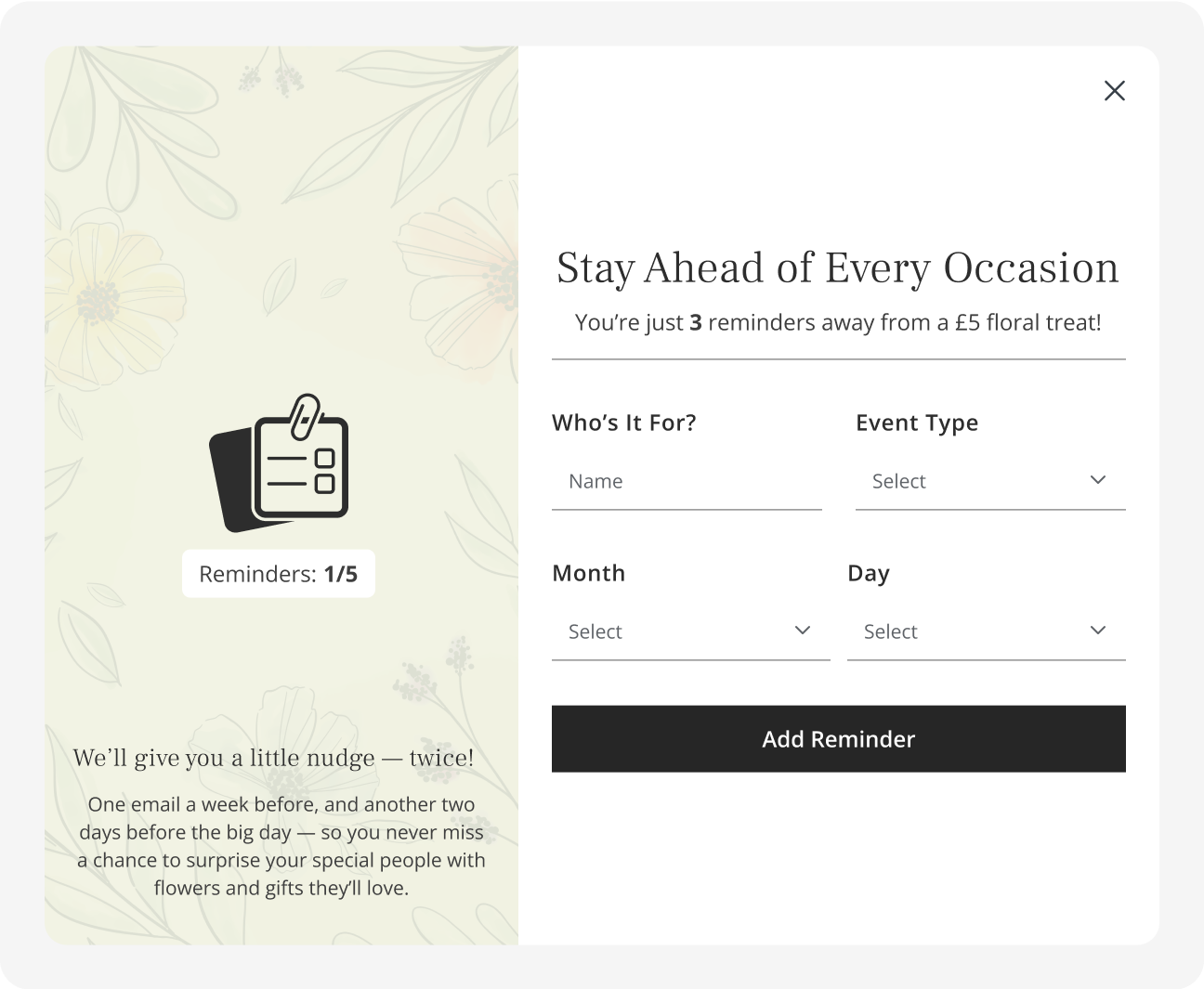 Tailored Reminder Logic