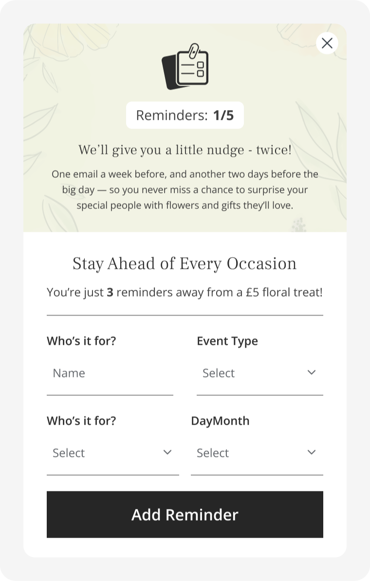Tailored Reminder Logic