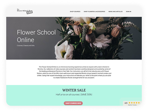 Flower School - Online project